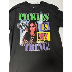 Jersey Shore Snooki Pickles Is My Thing Graphic T-Shirt Black Large 3JAS2006FV